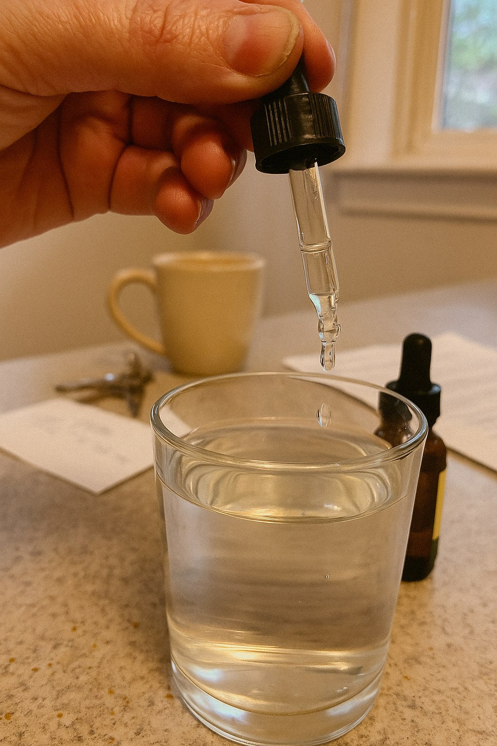 20 gouttes dans un verre d'eau le matin
